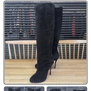 Christian Louboutin Black suede Vitish 101 Boots